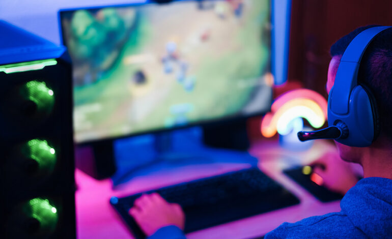 young gamer playing at strategy game online using 2025 02 21 23 01 40 utc