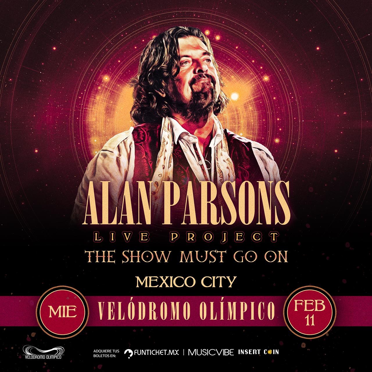 ALAN PARSONS CDMX CARTEL VELODROMO