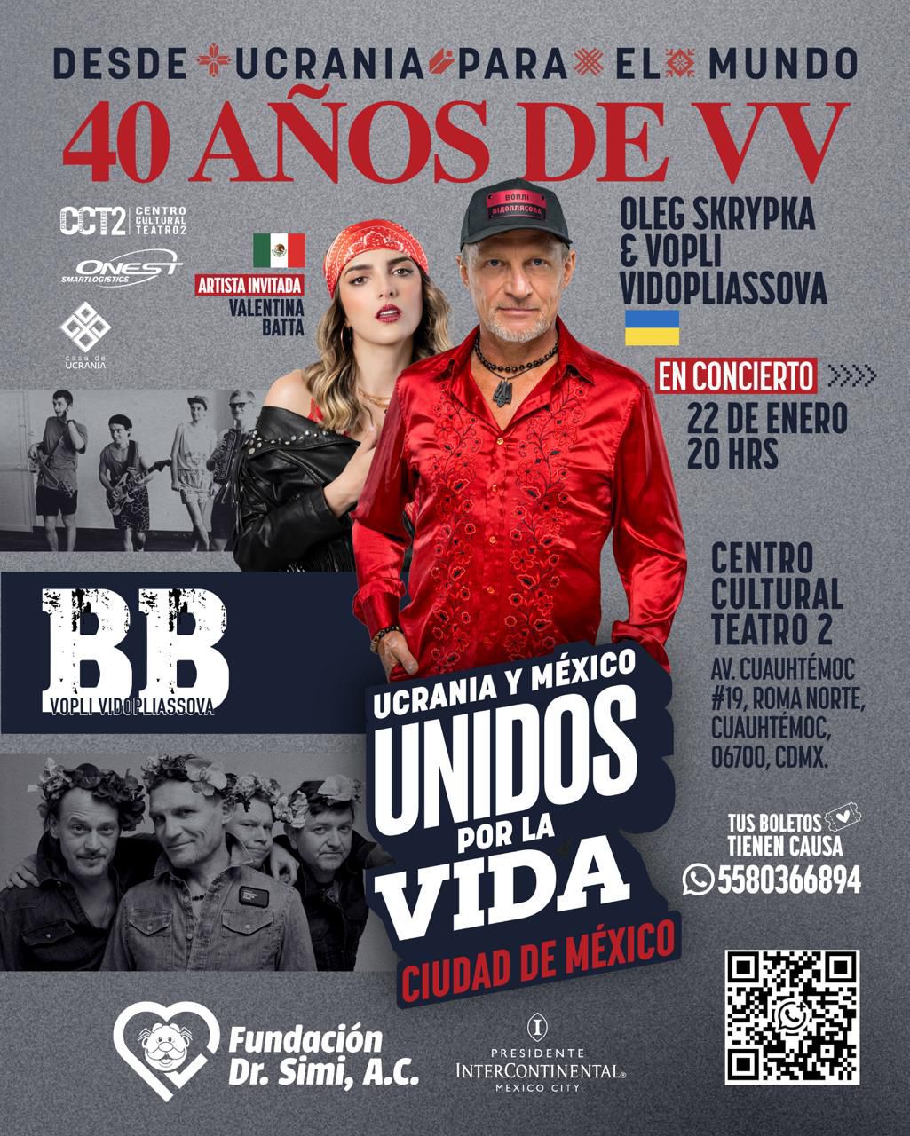 Oleg Skrypka Concierto Ucrania Cartel