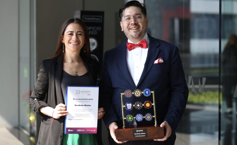 Reconocen a Iberdrola Mxico por garantizar un espacio laboral libre de discriminacin 1