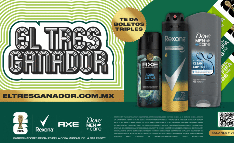 Rexona, AXE y Dove regalan 184 pases triples para partidos de la Copa Mundial de la FIFA 2026™