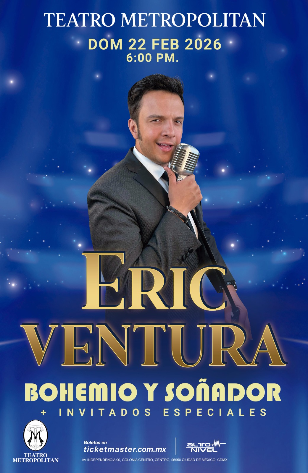 ERIC VENTURA TEATRO METROPOLITAN FEB 2026 CARTEL