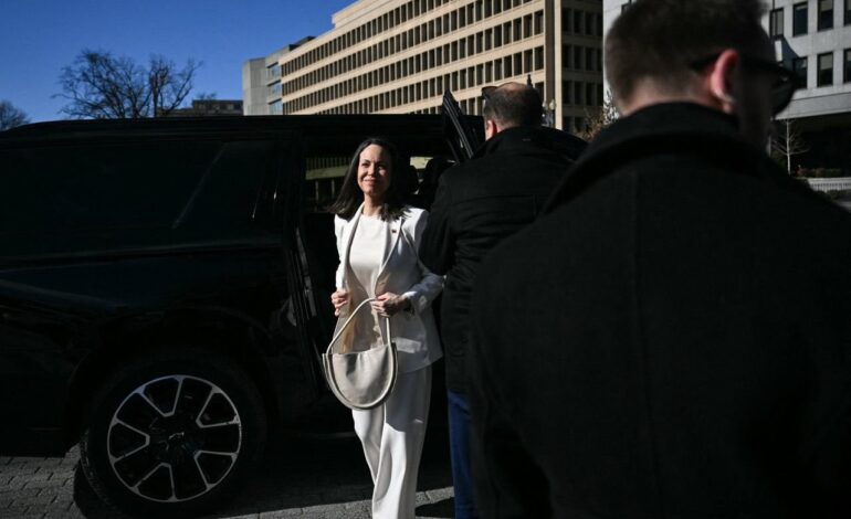Trump recibe en privado a María Corina Machado en la Casa Blanca