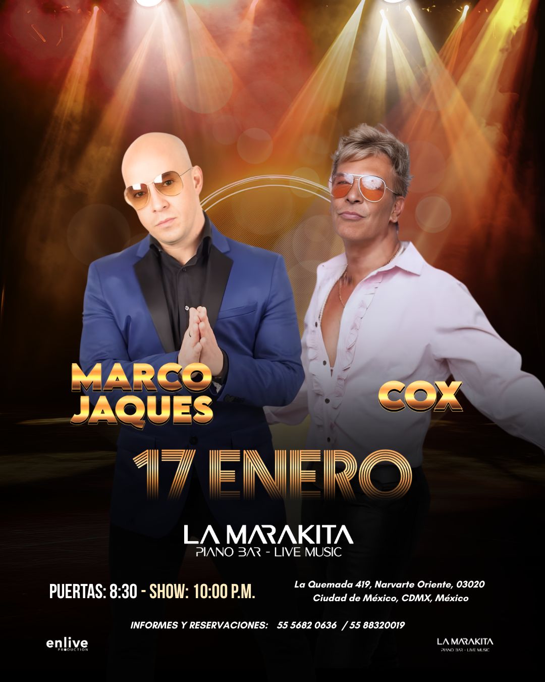 MARCO JAQUES COX MARAKITA ENE 2026 CARTEL1