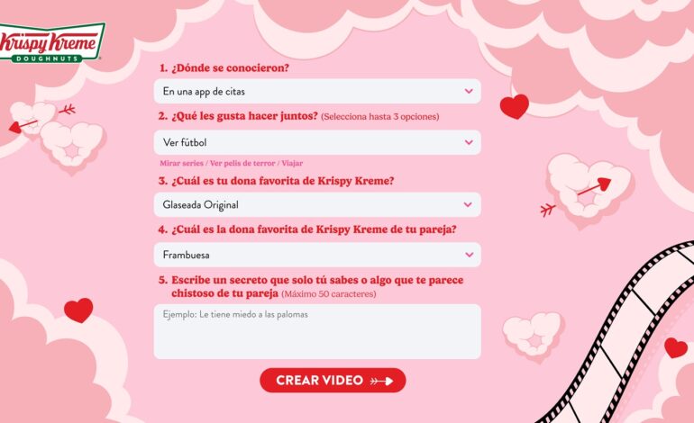 Nuestro dulce flechazo’ entra en su recta final tras consolidarse como una de las campañas más exitosas de Krispy Kreme México