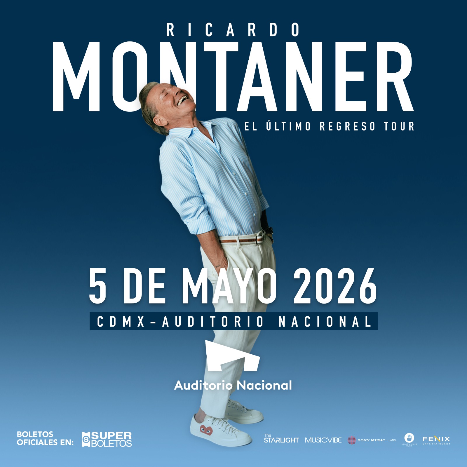 RICARDO MONTANER AUDITORIO NACIONAL MAYO 2026 CARTEL