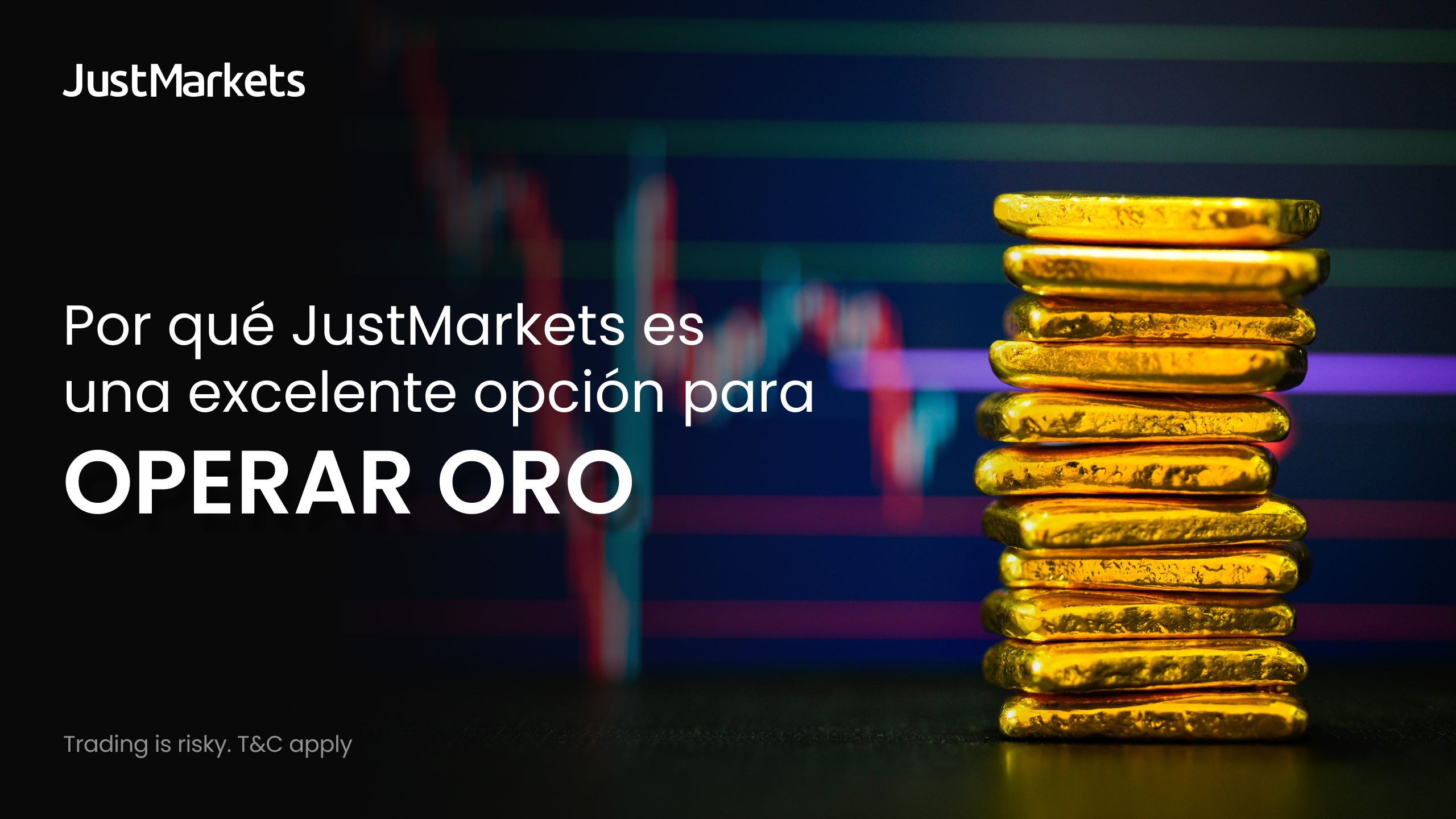 Por qué JustMarkets es una excelente opción para operar oro