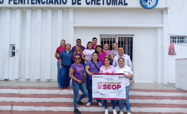 Impulsa SEOP acciones solidarias en favor de mujeres en reclusion en Chetumal
