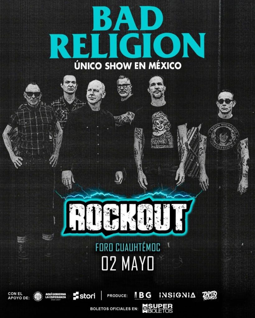 BAD RELIGION ROCK OUT CDMX 2026 CARTEL