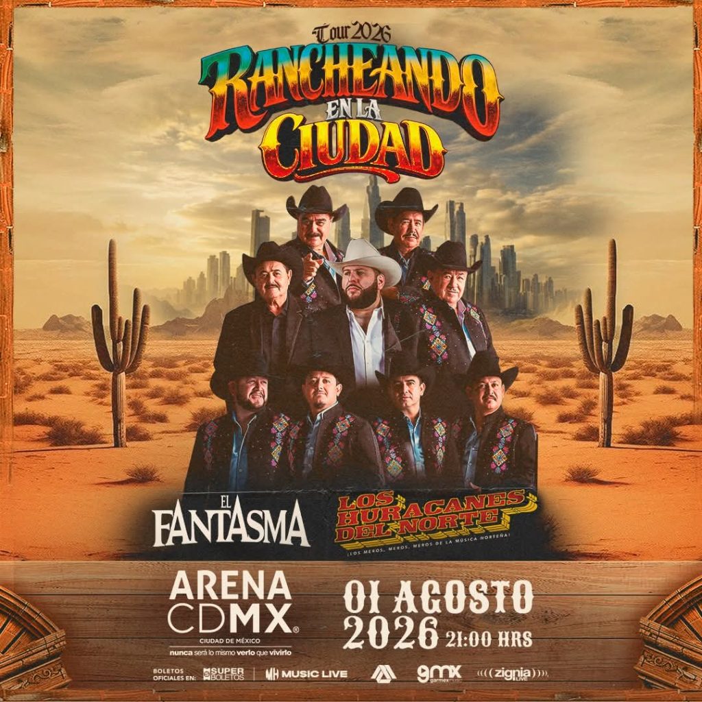 FANTASMA HURACANES DEL NORTE ARENA CDMX AGO 2026 CARTEL