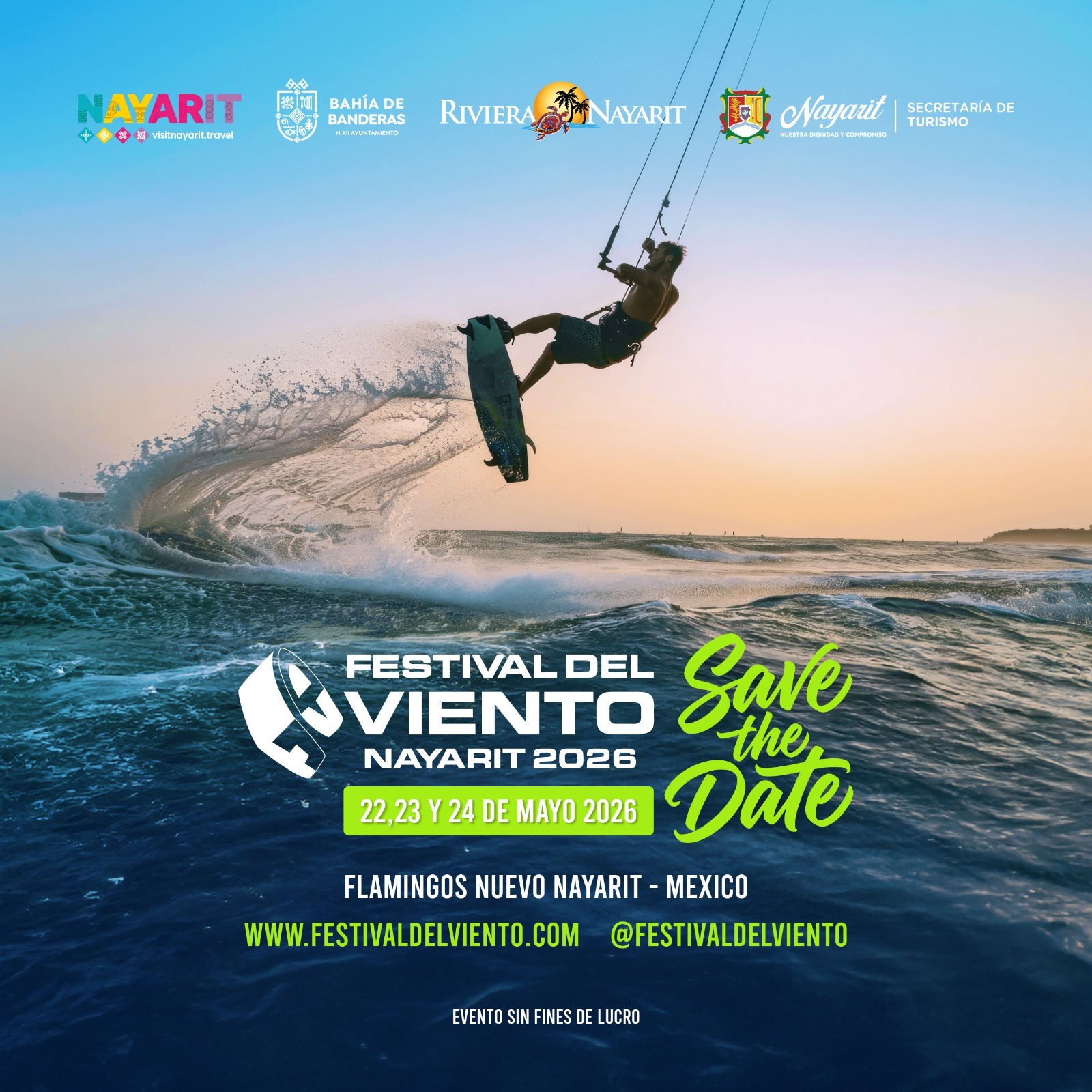 Festival del Viento 2026: Vive la emoción del kiteboarding en Bucerías