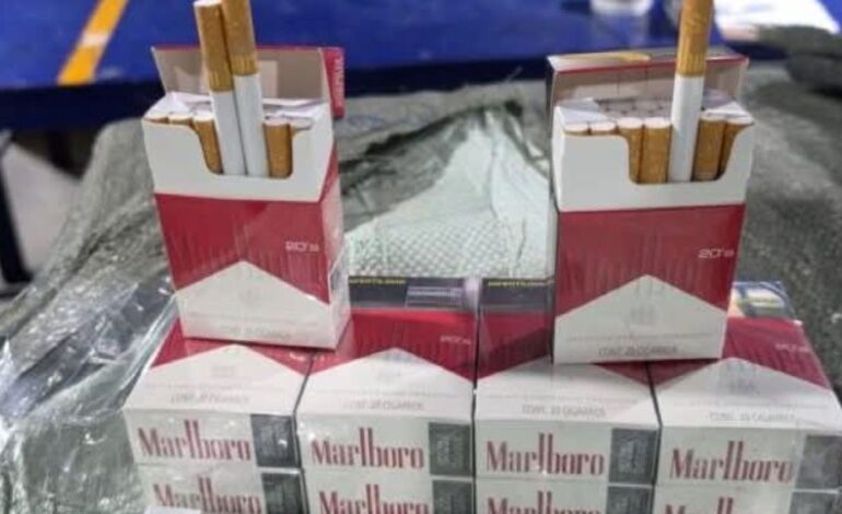 Incautan en el AICM casi 2 millones de cigarros asiáticos: un golpe de 9.5 mdp al contrabando