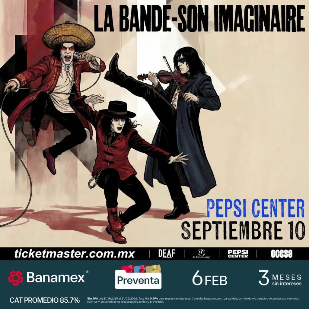 LA BANDE SON IMAGINAIRE PEPSI CENTER SEPT 2026 CARTEL