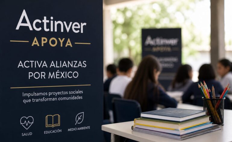 ACTINVER APOYA ACTIVA ALIANZAS POR MÉXICO: LANZA CONVOCATORIA 2026 PARA IMPULSAR PROYECTOS SOCIALES EN TODO EL PAÍS