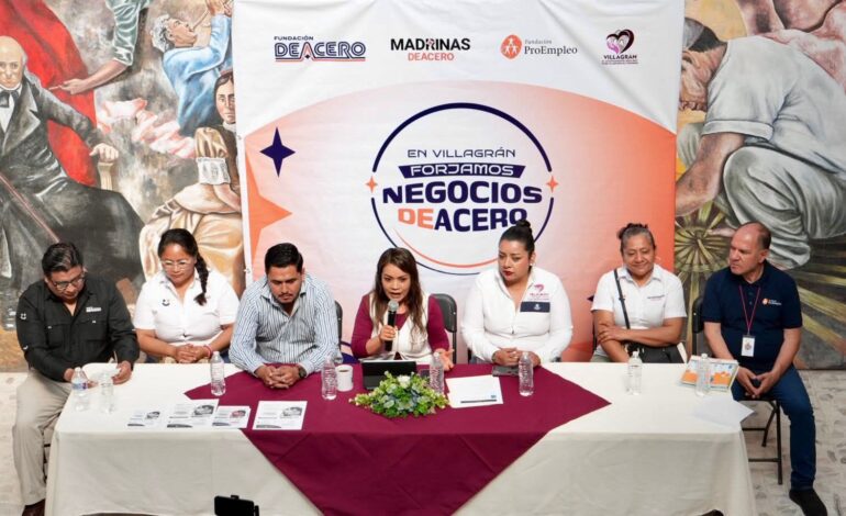 Fundación DEACERO, Fundación ProEmpleo y el Gobierno Municipal de Villagrán presentan «Emprendimientos DEACERO», iniciativa para fortalecer la economía familiar