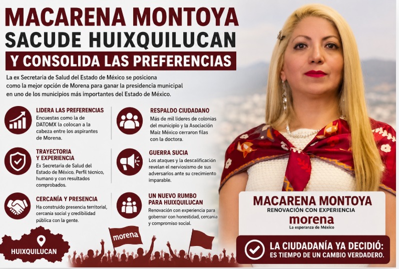 Macarena Montoya sacude Huixquilucan y consolida las preferencias 