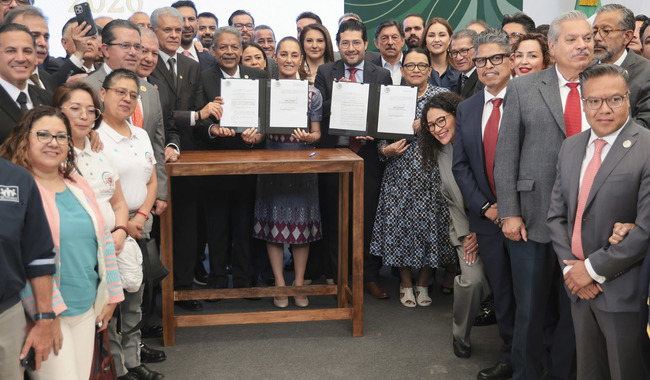 La primavera laboral llegó para quedarse: Presidenta anuncia acuerdo para que trabajadores del Estado ganen el salario medio del IMSS