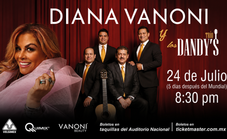 Diana Vanoni prepara una noche de bolero junto a Los Dandys en el Lunario