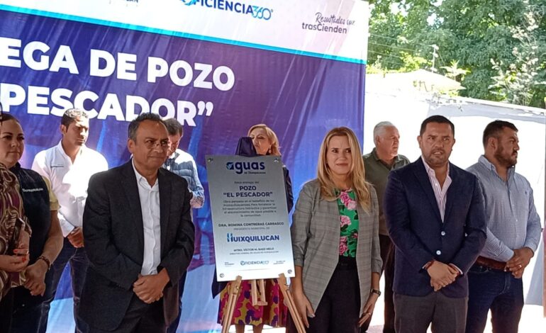 Hoy Tecamachalco tiene mas agua con nuevo pozo El Pescador resultado del dialogo en Huixquilucan