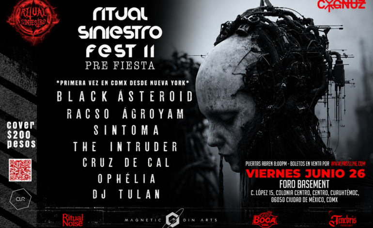 Black Asteroid debuta en México en la prefiesta de Ritual Siniestro Fest II