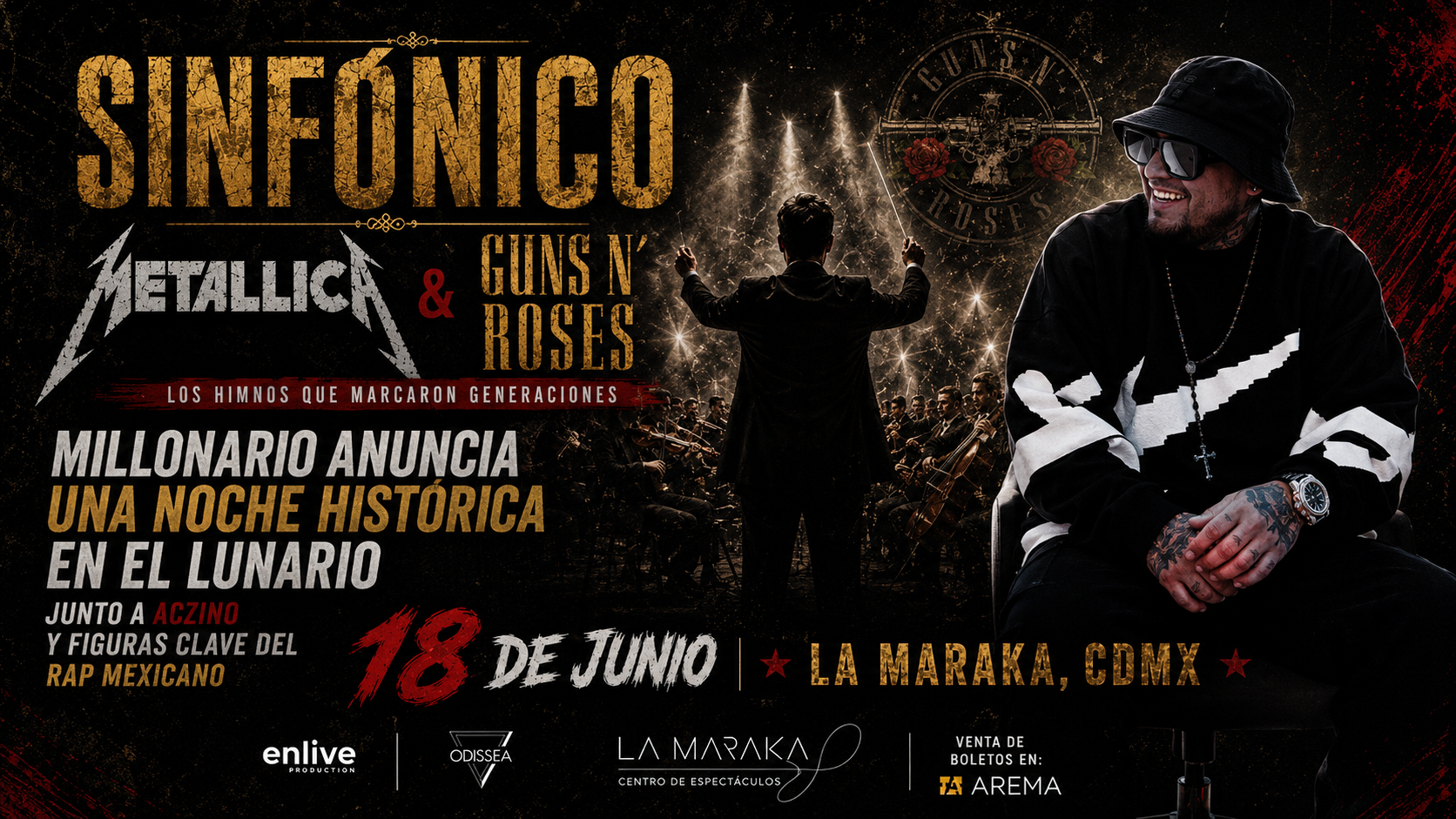ESTA SEMANA LLEGA EL TRIBUTO SINFÓNICO A METALLICA Y GUNS N’ ROSES EN LA CDMX