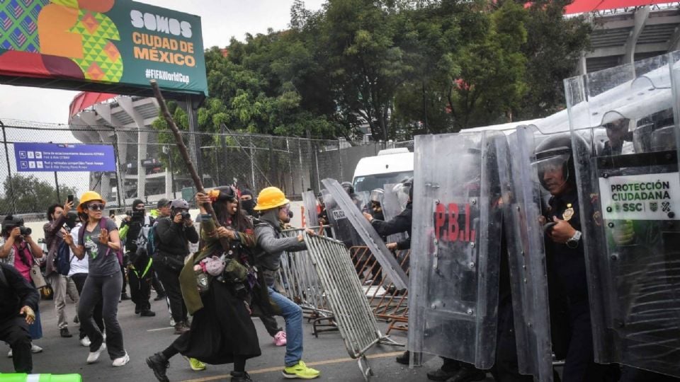 Protestas durante el Mundial de futbol dejan 12 detenidos; todos ya están liberados