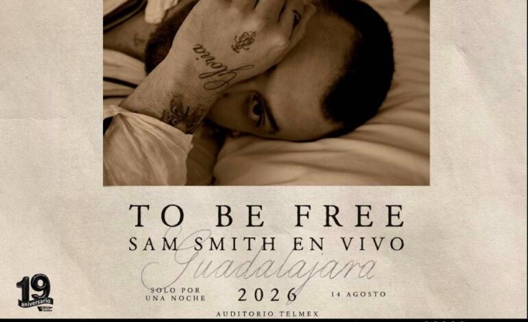 La magia de To Be Free de Sam Smith llegará a Guadalajara