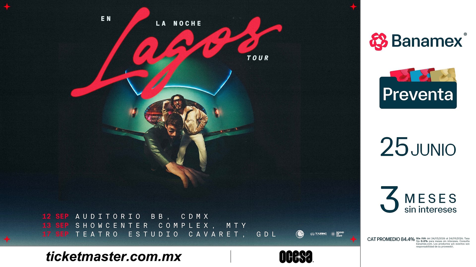 Lagos anuncia “En la Noche Tour” con fechas en México, España y Latinoamérica: Ciudad de México