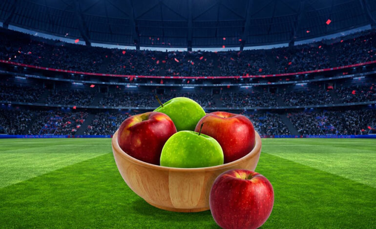 Manzanas: la alineación más fresca y saludable para disfrutar el fútbol
