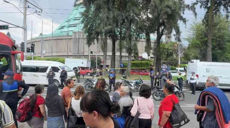Muere mujer de la tercera edad tras ser atropellada frente a la Basílica de Guadalupe