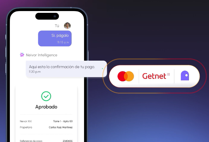 Neivor, primera app en Latinoamérica con pagos agénticos Mastercard y Getnet para cobranza inmobiliaria