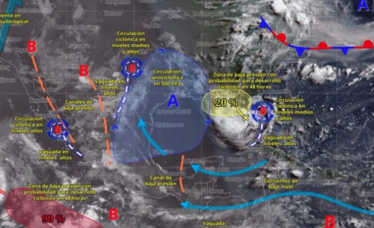 Pierde fuerza Elida y se aleja de las costas mexicanas; continúa como tormenta tropical