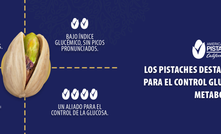 Los pistaches destacan como aliados para el control glucémico y la salud metabólica