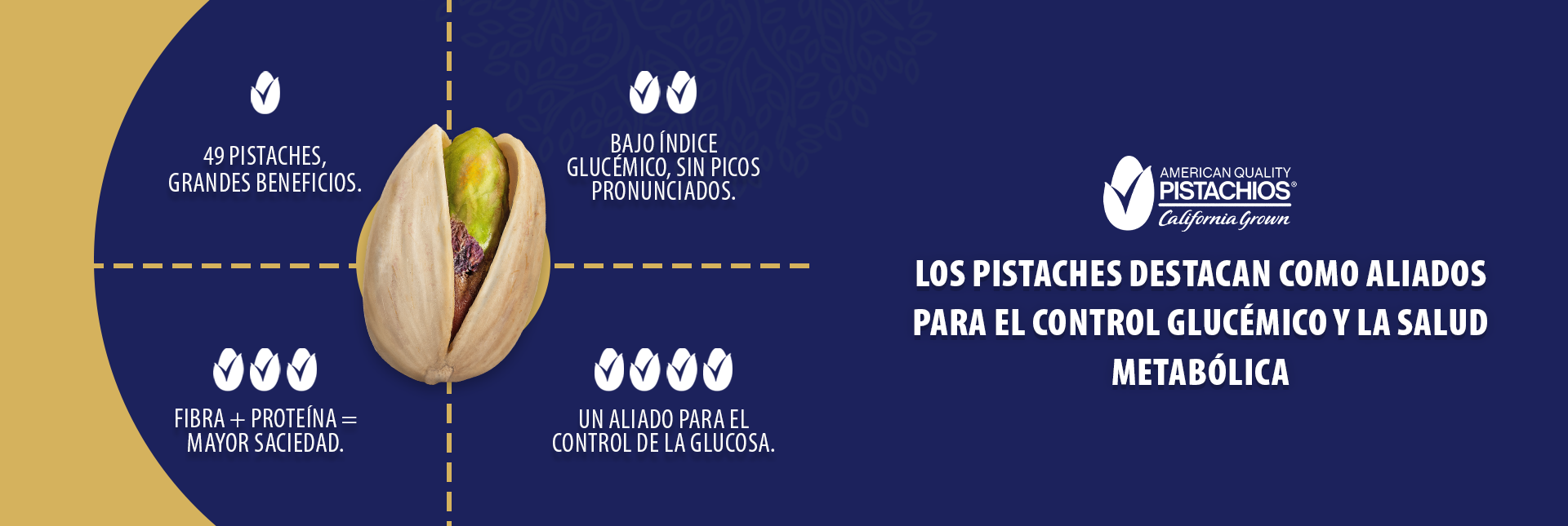 Los pistaches destacan como aliados para el control glucémico y la salud metabólica
