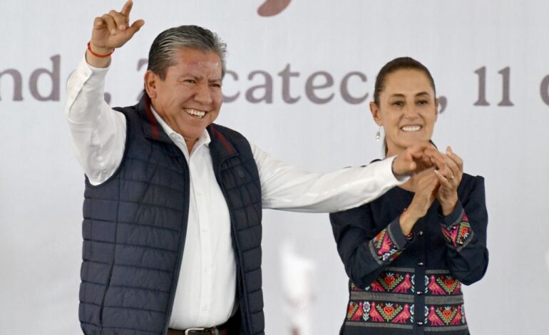 Sheinbaum reconoce a David Monreal y refrenda compromiso con el bienestar y la soberanía en Zacatecas