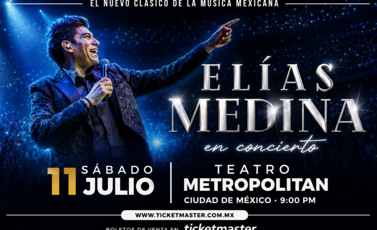 Elías Medina lleva su Tour 2026 al Teatro Metropólitan para una noche de grandes éxitos y emociones