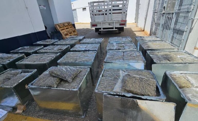 Aseguran 600 kilos de marihuana oculta en falsos equipos de aire acondicionado en Tabasco; hay un detenido