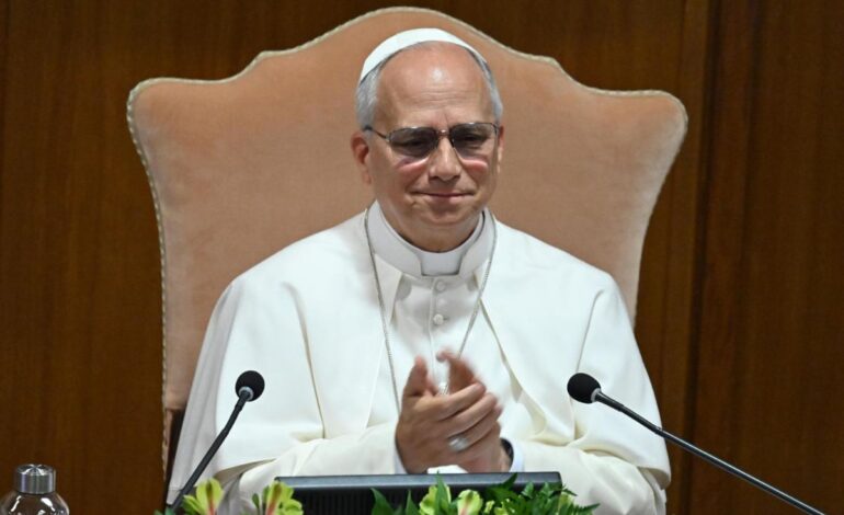 papa leon xiv en presentacion de su enciclica magnifica humanitas