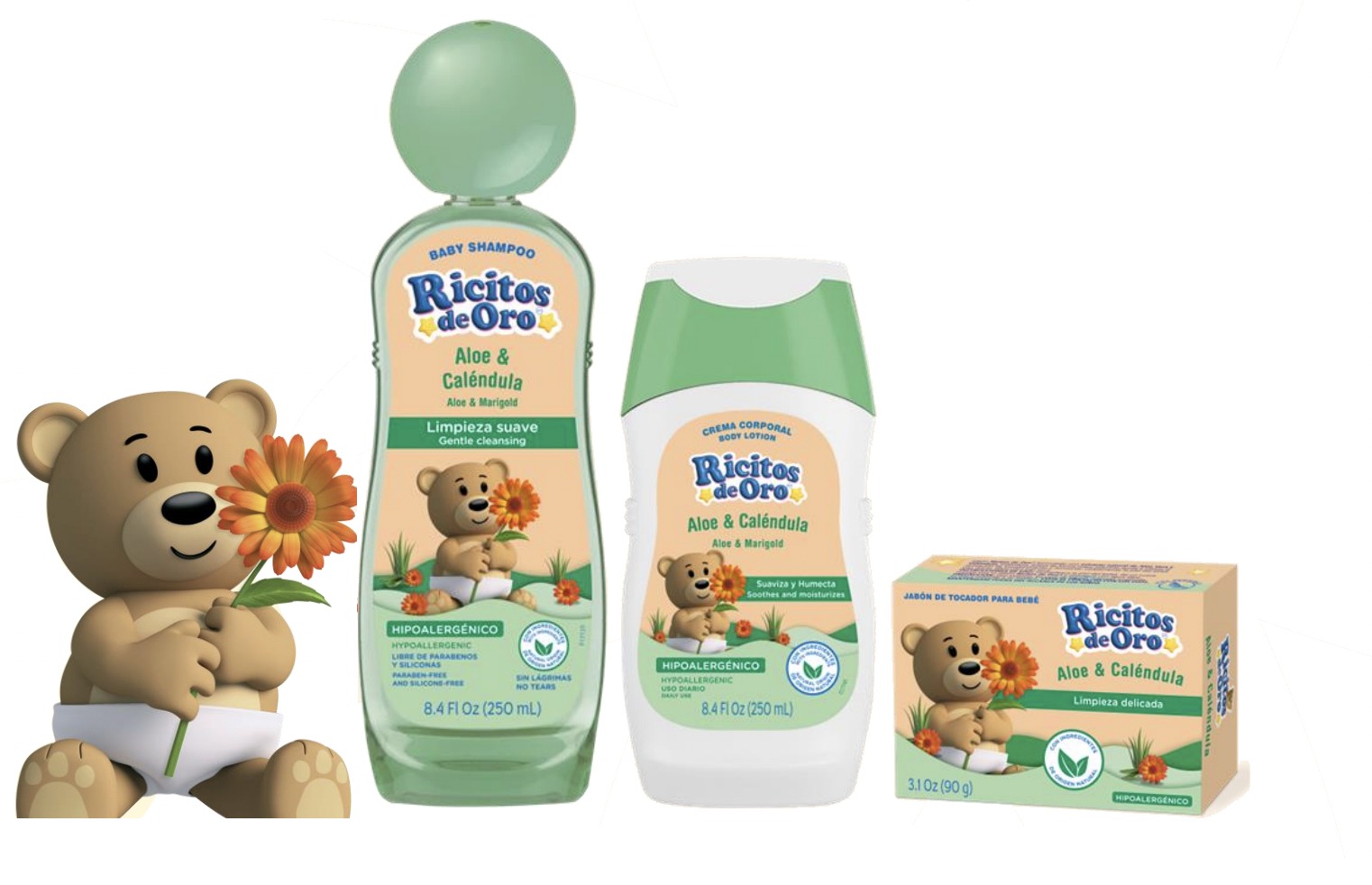 Nueva Línea Ricitos de Oro Aloe & Caléndula: La alternativa para proteger de forma natural la piel sensible del bebé