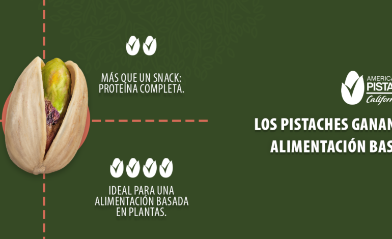 Los pistaches ganan relevancia en la alimentación basada en plantas