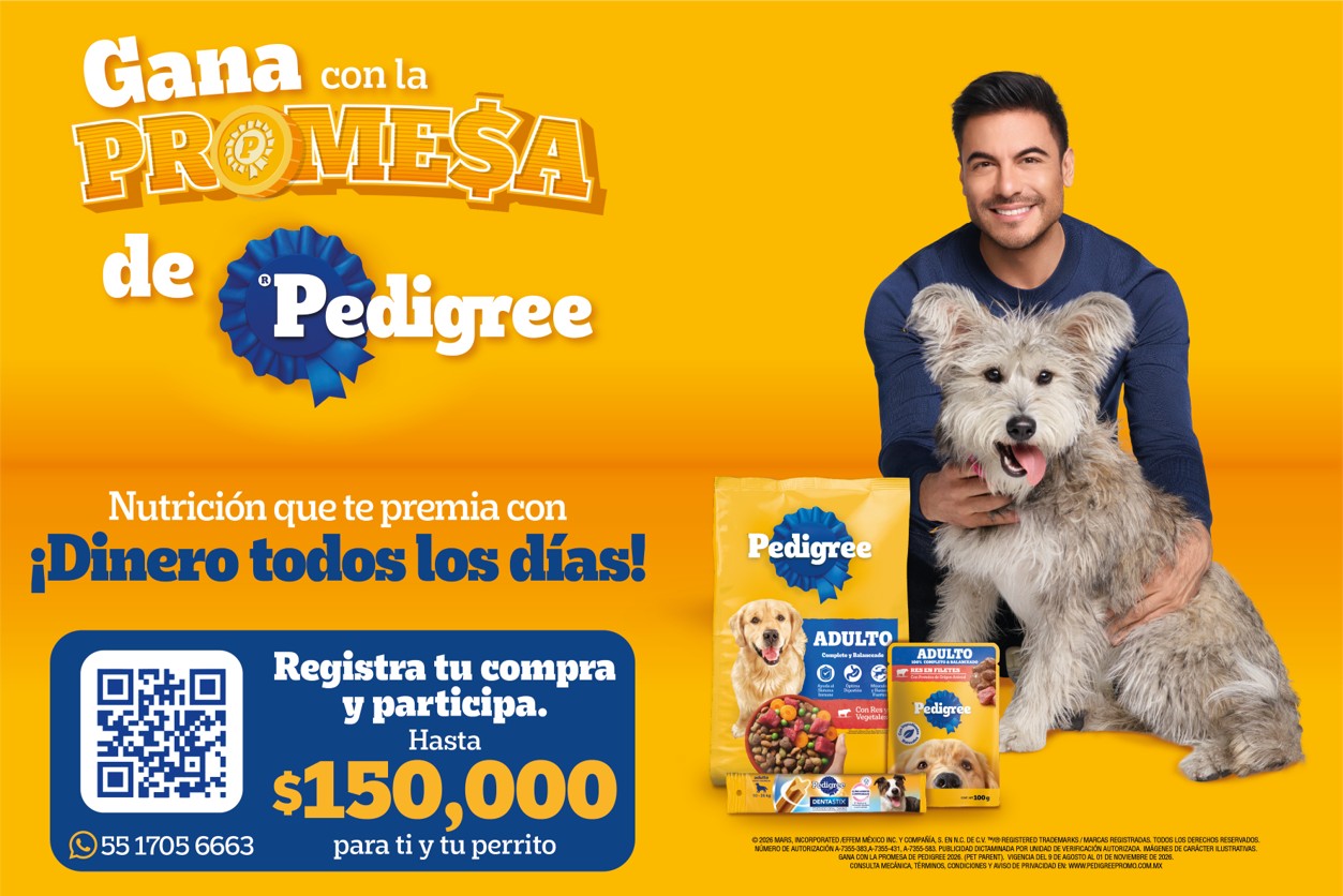 PEDIGREE® y Carlos Rivera premian el cuidado de tu perrito con su campaña más grande del año