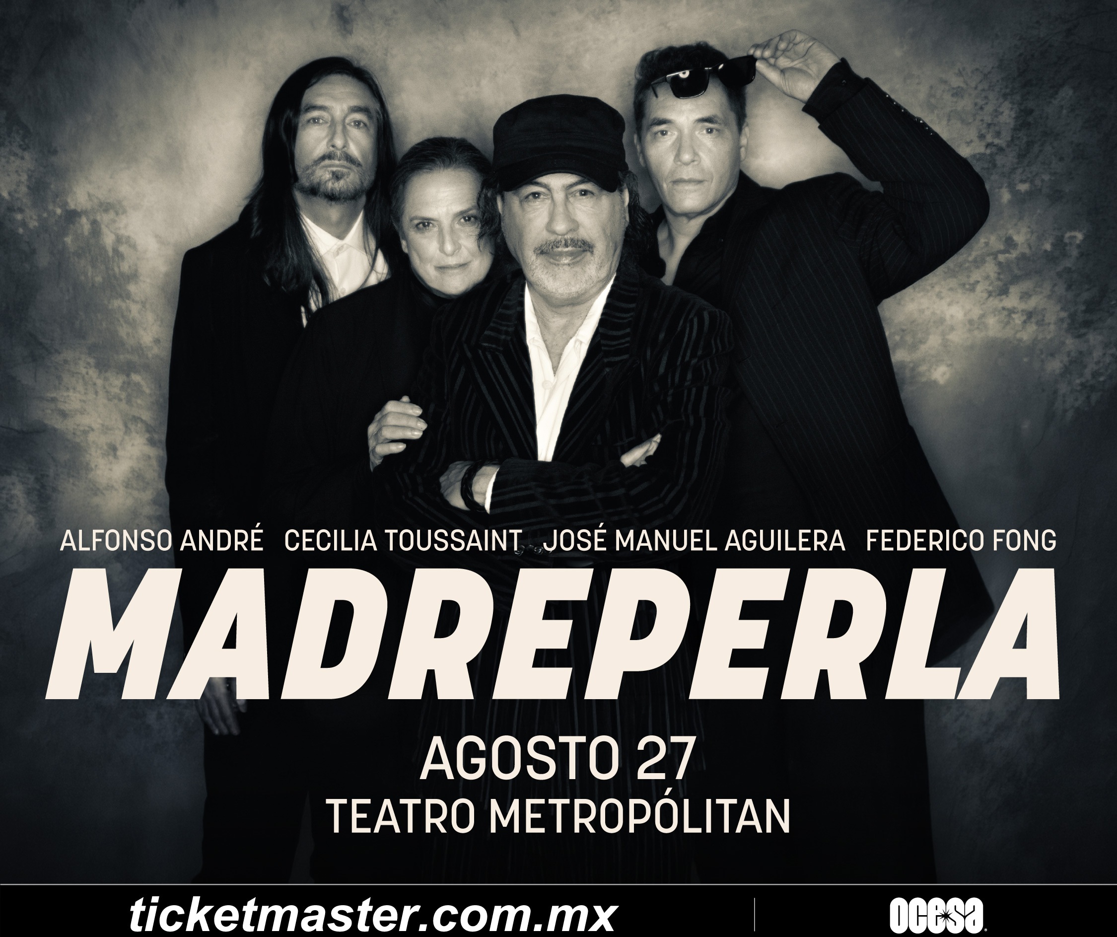 MADREPERLA reúne a cuatro referentes del rock mexicano en el Teatro Metropólitan