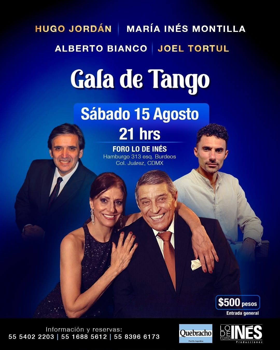Tango, Cena y Cuatro Leyendas: La Gran Gala que Toma ‘Lo de Inés’