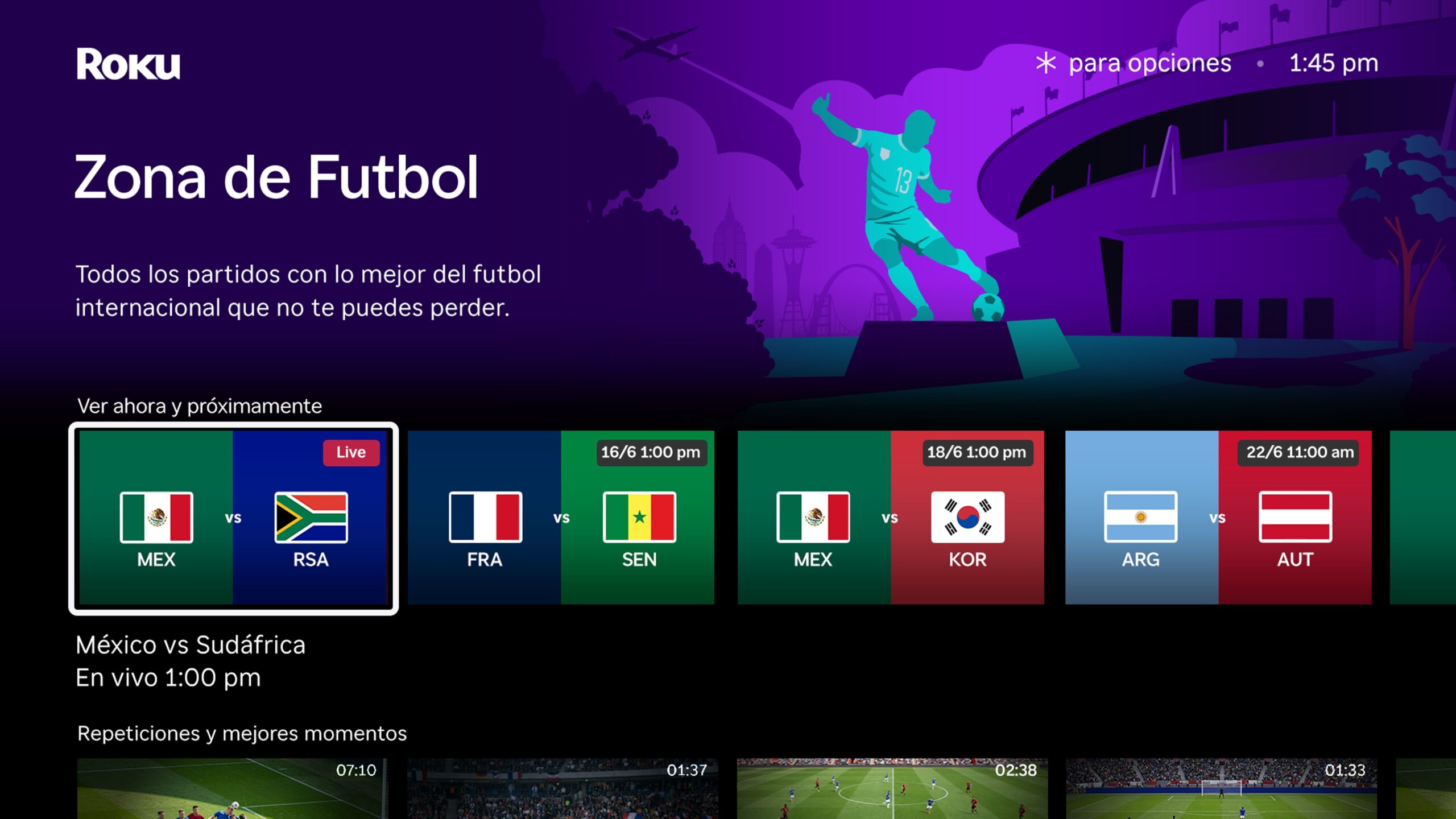 Menos búsquedas, más goles: así vibró la afición mexicana con la pasión del futbol en Roku