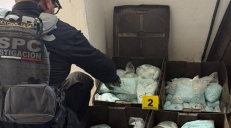 aseguran 120 kilos de pastillas de fentanilo ligadas a los rusos en mexicali sspc 13 1000x428