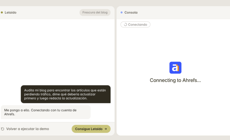 Ahrefs lanza Letaido como espacio de trabajo con agentes de IA para equipos de marketing