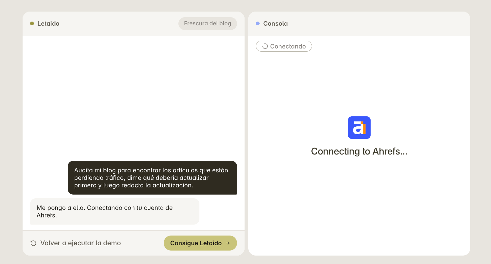 Ahrefs lanza Letaido como espacio de trabajo con agentes de IA para equipos de marketing