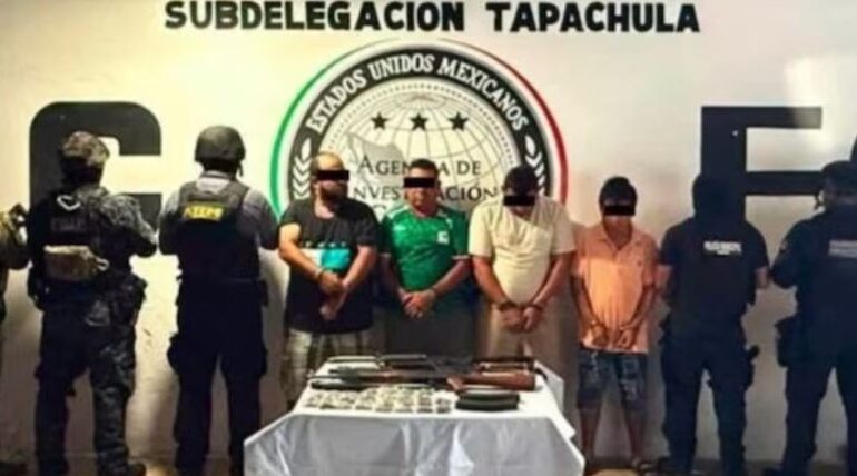 Caen nueve en Chiapas; dos requeridos por Guatemala y otros ligados a ‘Los Cuatetes’