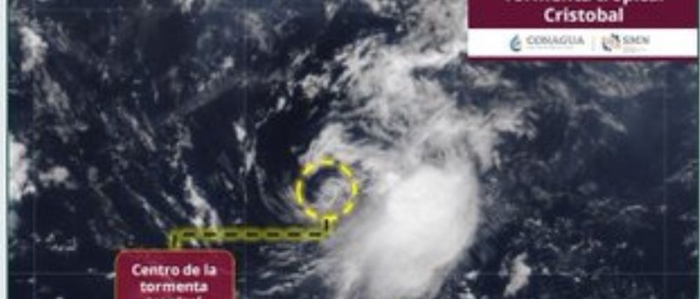 Tormenta tropical Cristóbal se forma en el Atlántico