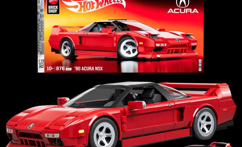 El legado del Acura NSX cobra vida en una edición de Mattel Brick Shop Hot Wheels